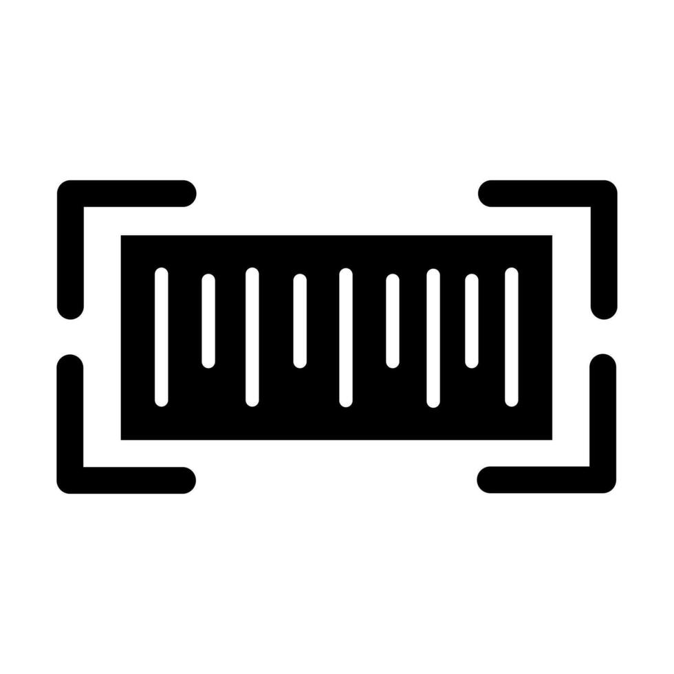 conception d'icône de code à barres vecteur