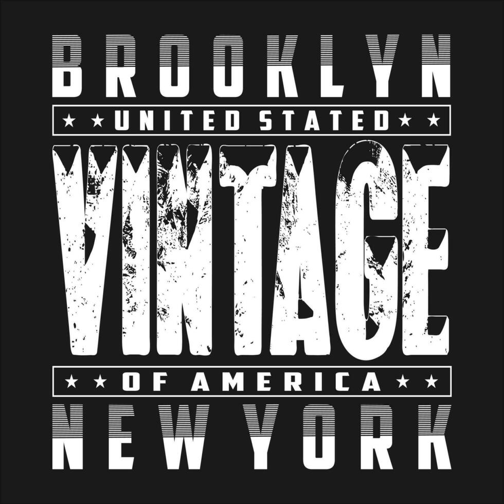 Nouveau york Brooklyn texte ,logo, modèle vecteur conception