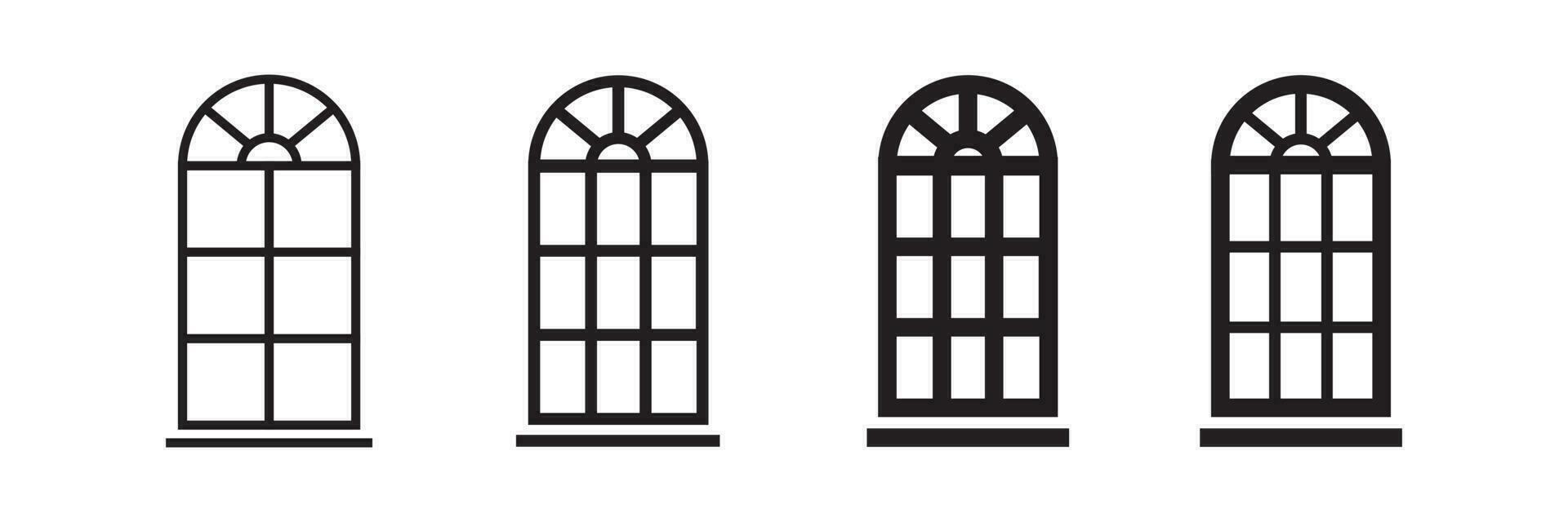 les fenêtres icône vecteur conception illustration