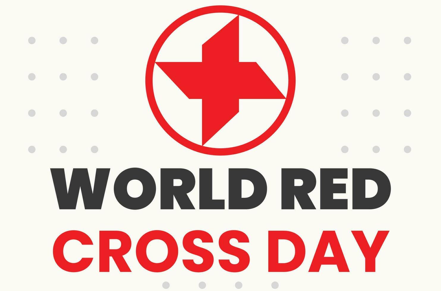 journée mondiale de la croix rouge vecteur