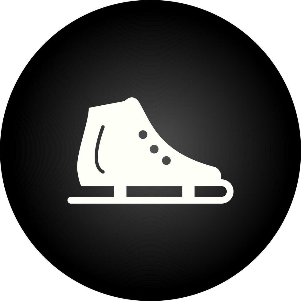 icône de vecteur de chaussure de patinage sur glace