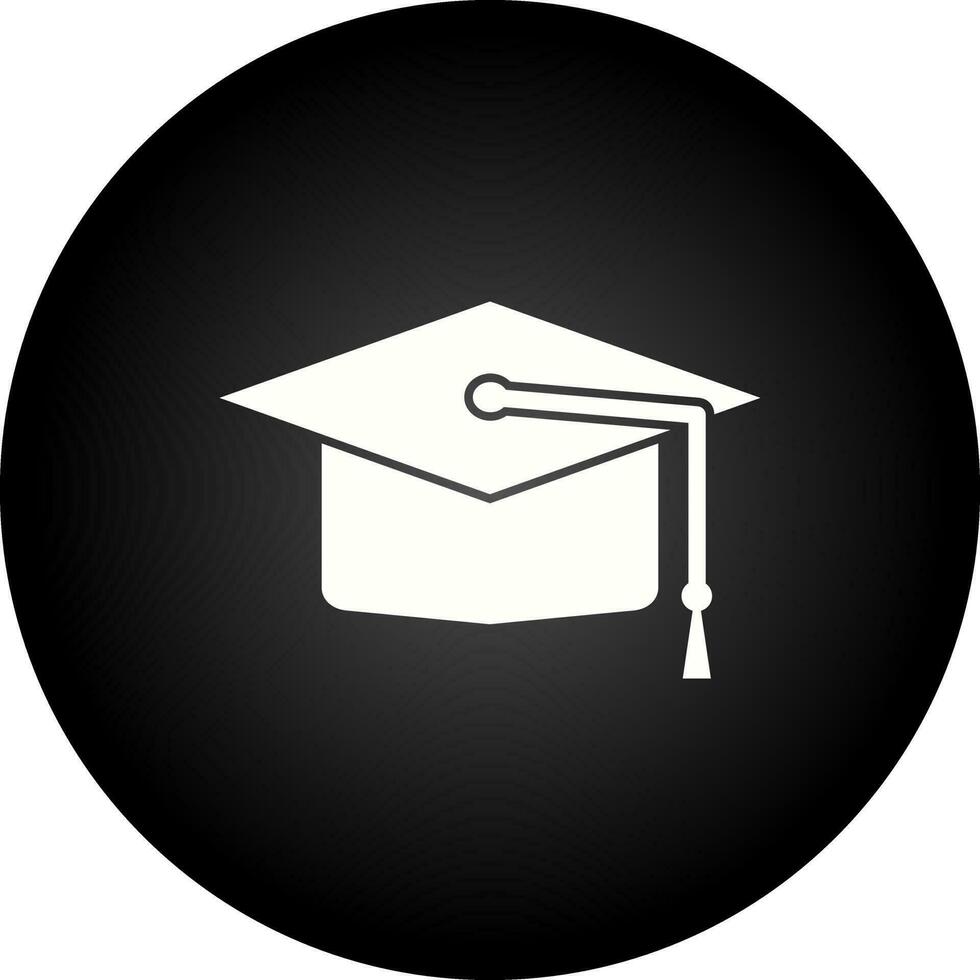 icône de vecteur de chapeau de diplômé
