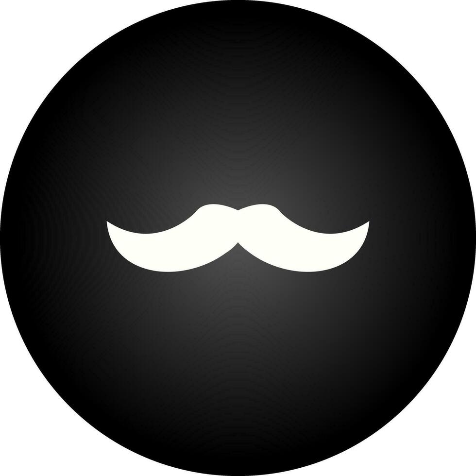 icône de vecteur de moustache