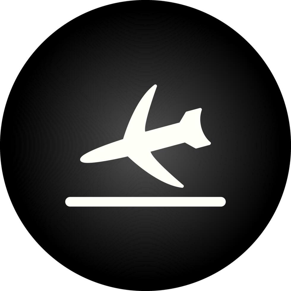 icône de vecteur d'atterrissage de vol