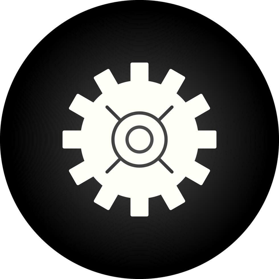icône de vecteur de roue dentée