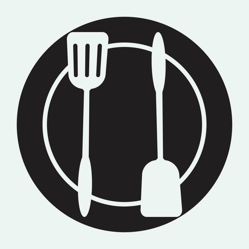 cuisine logo. icône ou symbole pour conception menu restaurant. vecteur