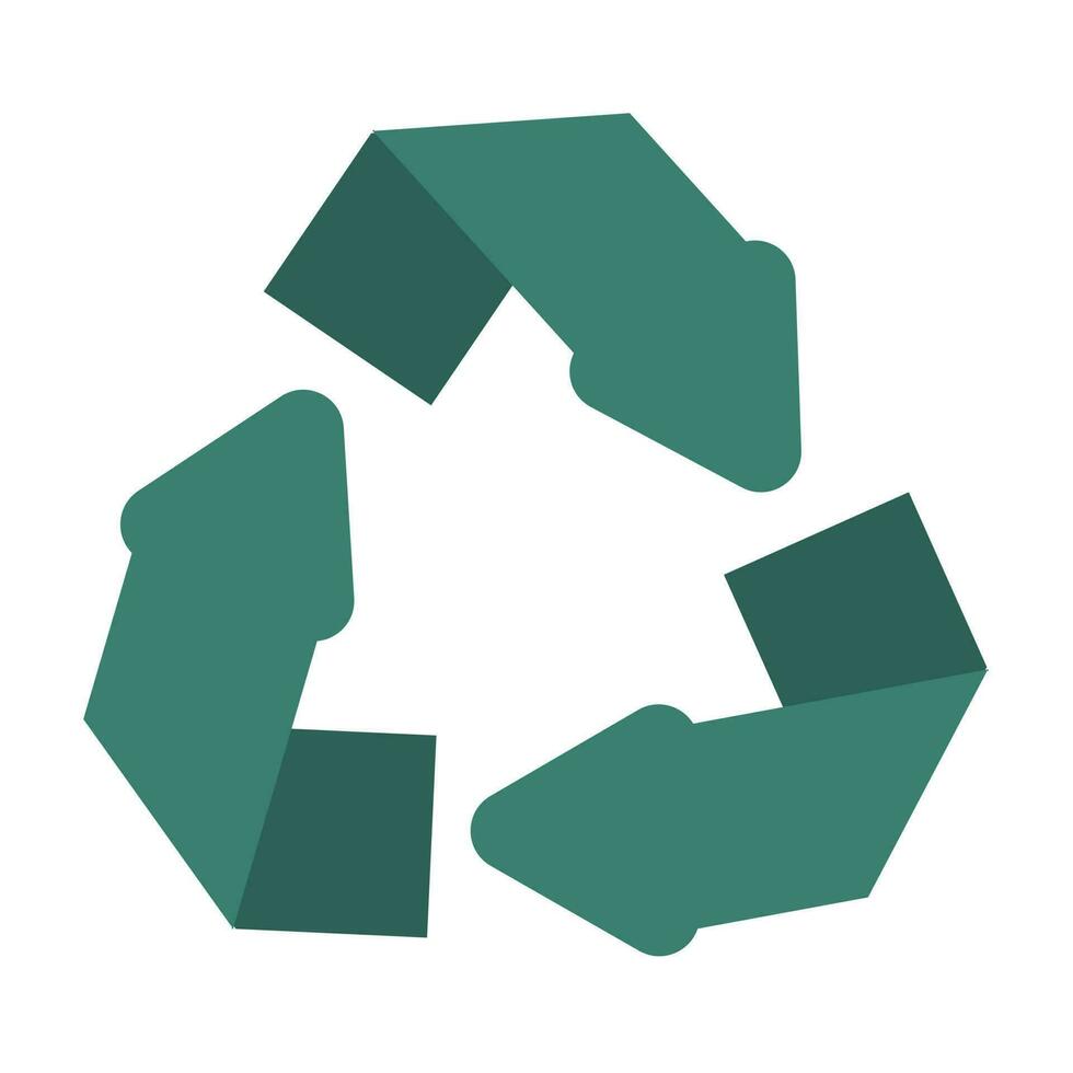 recyclage symbole. vecteur illustration isolé sur blanc Contexte.