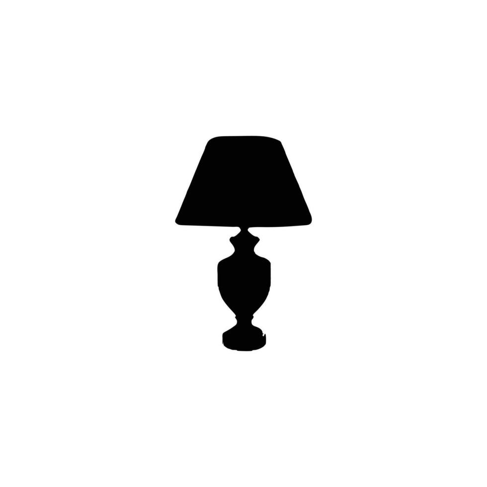 table lumière silhouette, les lampes plat style vecteur illustration. noir lumière, lampe silhouette ensemble, les lampes ensemble.