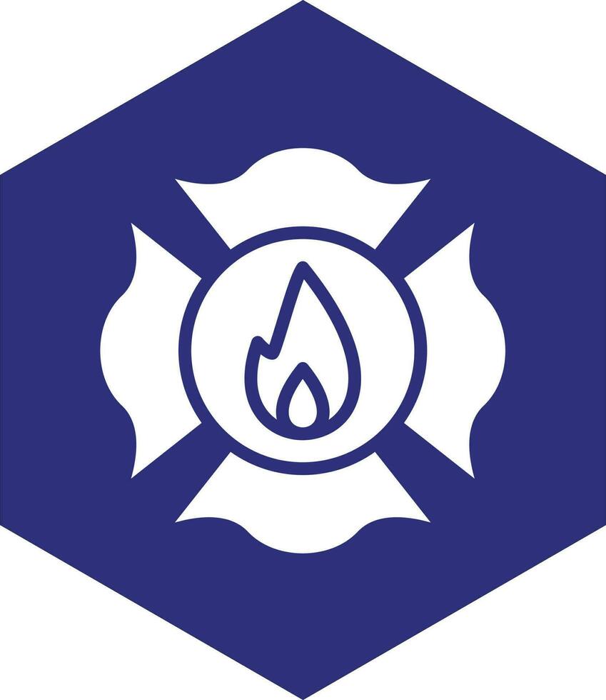 sapeur pompier badge vecteur icône conception