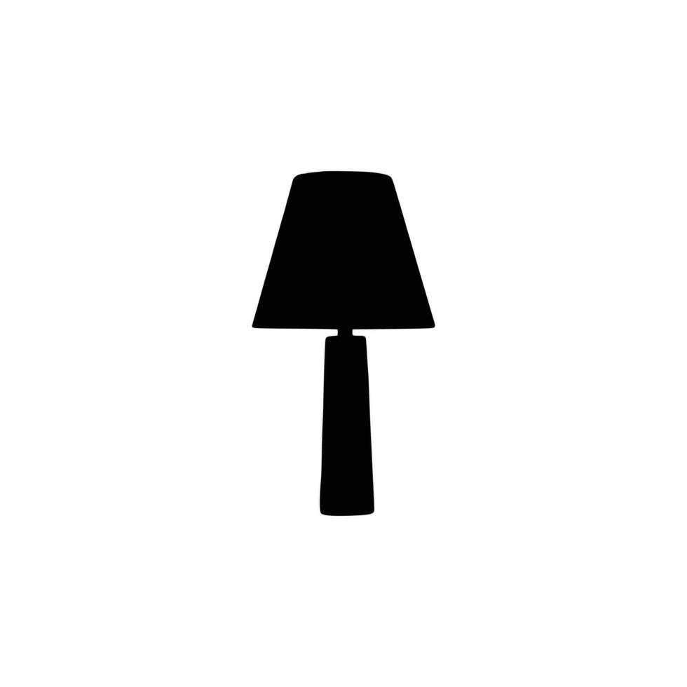 table lumière silhouette, les lampes plat style vecteur illustration. noir lumière, lampe silhouette ensemble, les lampes ensemble.