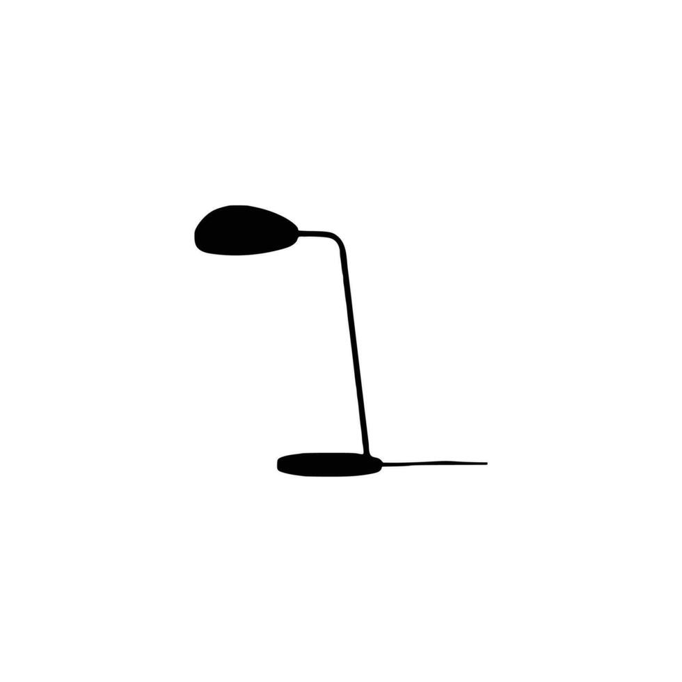 table lumière silhouette, les lampes plat style vecteur illustration. noir lumière, lampe silhouette ensemble, les lampes ensemble.