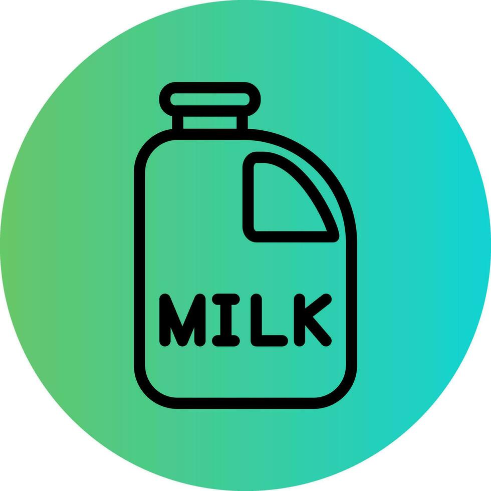 conception d'icône de vecteur de bouteille de lait