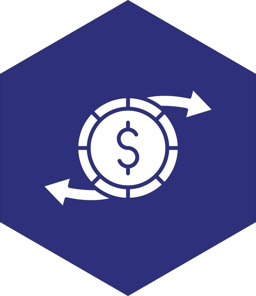 conception d'icône vectorielle de transfert d'argent vecteur
