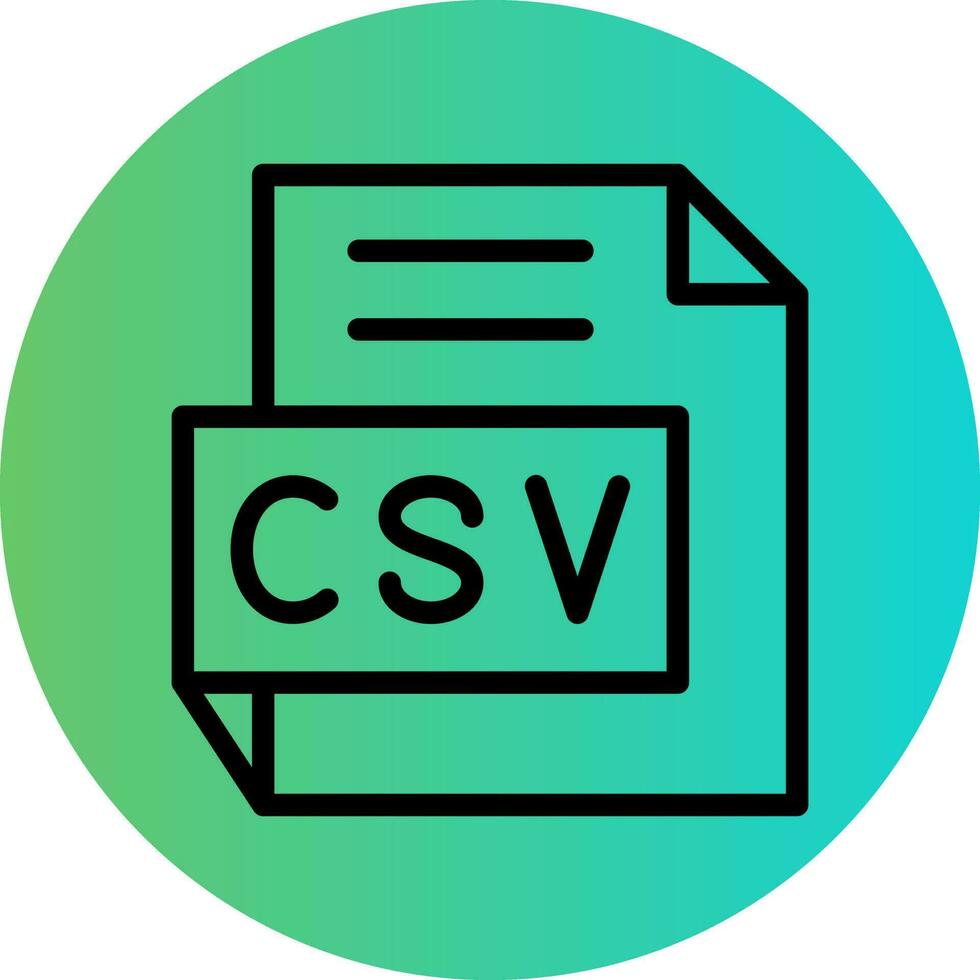 csv vecteur icône conception