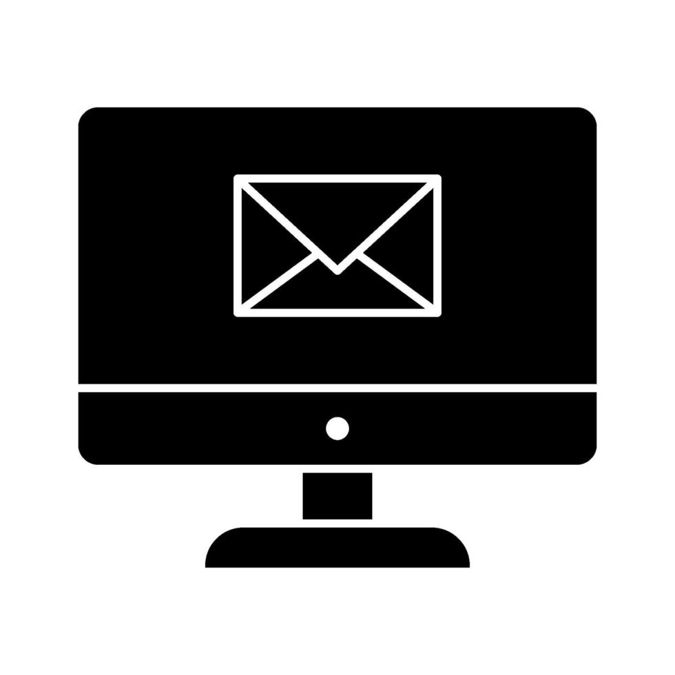 icône de la boîte de réception e-mail vecteur