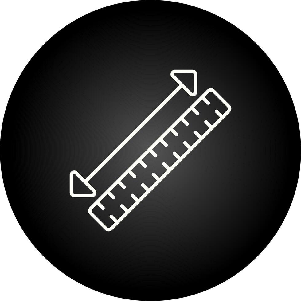 icône de vecteur de ruban à mesurer