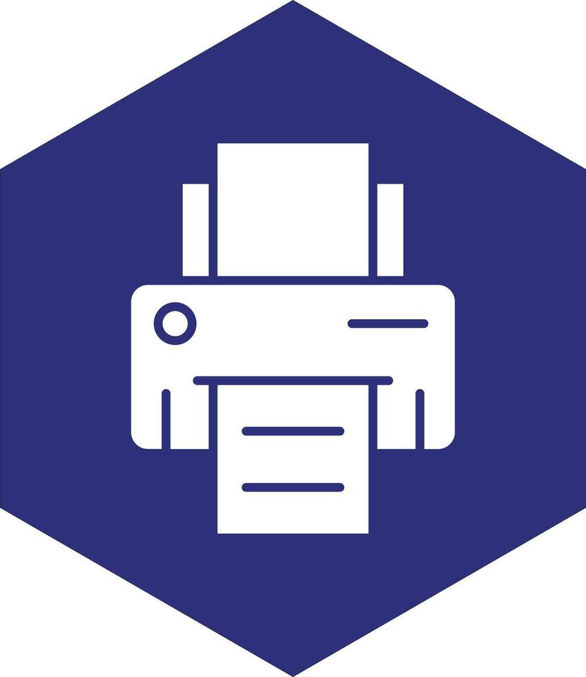 conception d'icône de vecteur d'imprimante