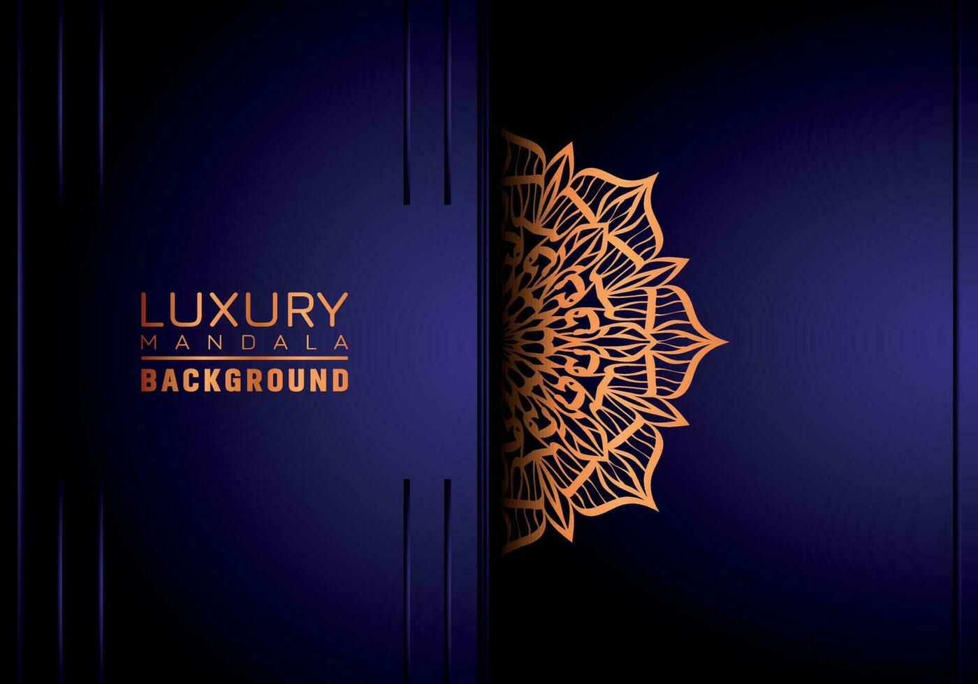 luxe mandala Contexte ornemental, arabesque style avec d'or arabesque modèle style. décoratif mandala ornement pour imprimer, brochure, bannière, couverture, affiche, invitation carte vecteur