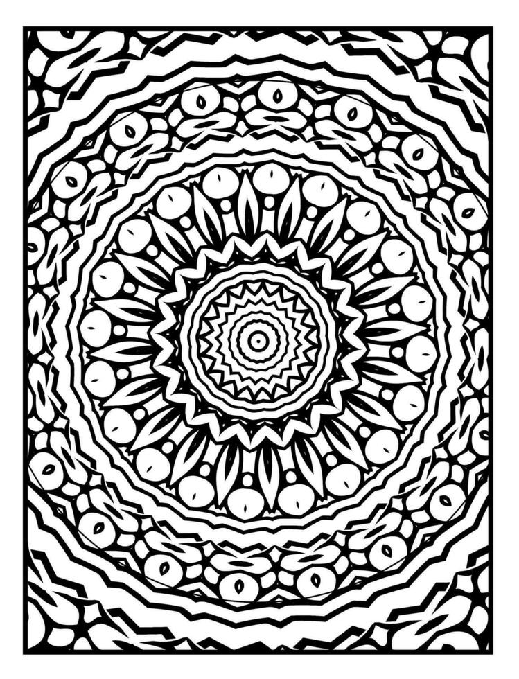 mandalas coloration livre, Oriental thérapie, contour mandala coloration page, décoratif rond ornement, anti stress thérapie, modèle tisser conception vecteur