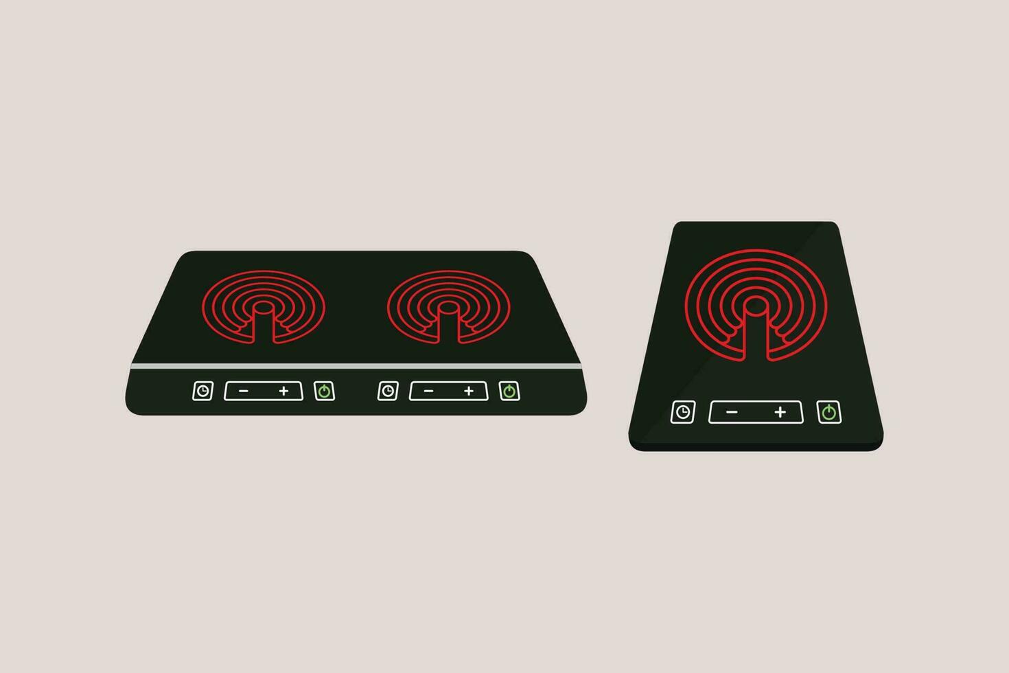 électrique le fourneau illustration conception dans plat style vecteur