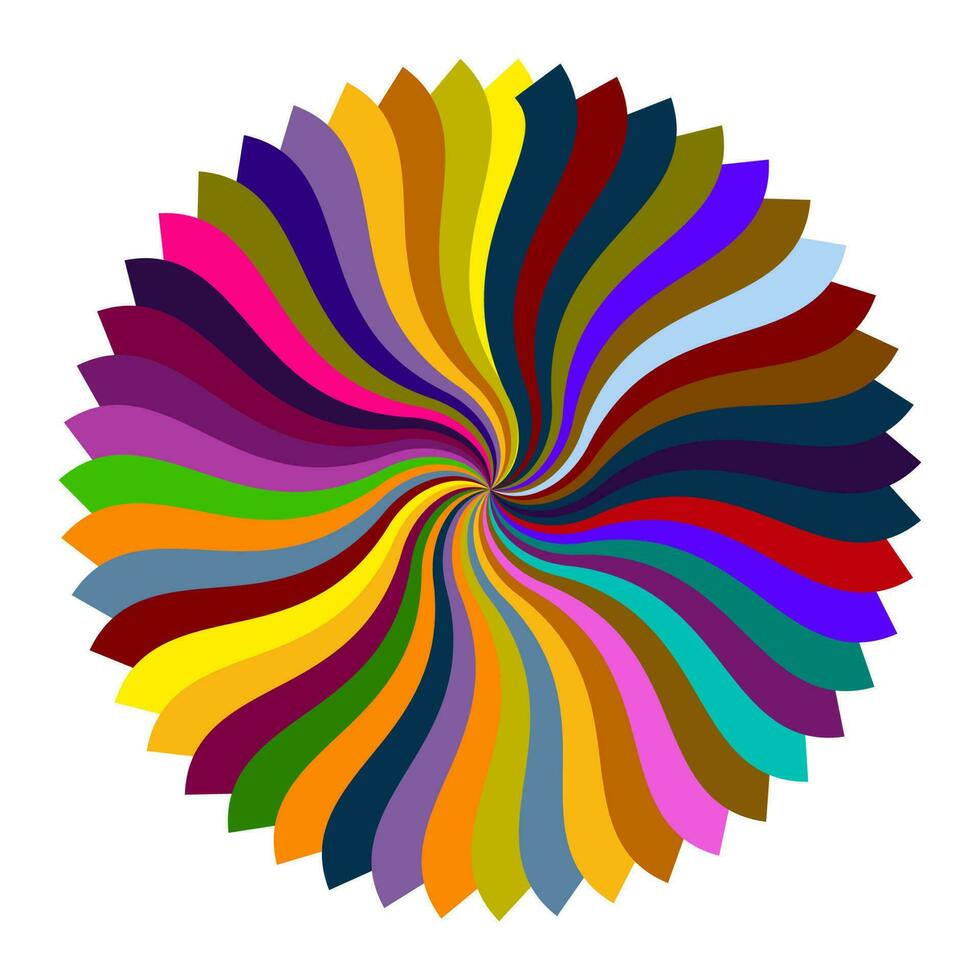 coloré mandala tourbillon cercle vecteur illustration