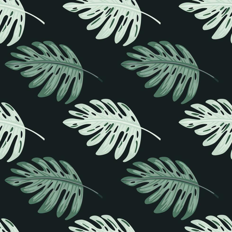 abstrait exotique plante sans couture modèle. botanique feuille fond d'écran. tropical modèle, paume feuilles floral Contexte. vecteur