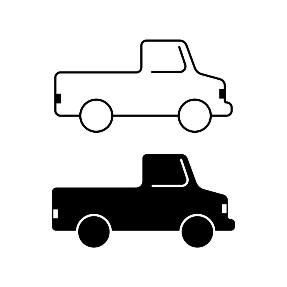 ramasser un camion icône vecteur illustration. plat vecteur illustration de ramasser un camion icône. ramasser voiture symbole pour la toile conception, modèles, infographies, et plus