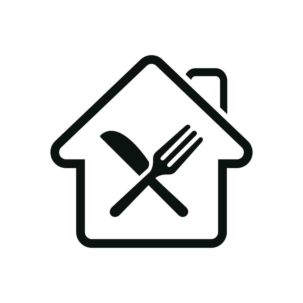 cuillère et fourchette icône pour restaurant symbole et nourriture