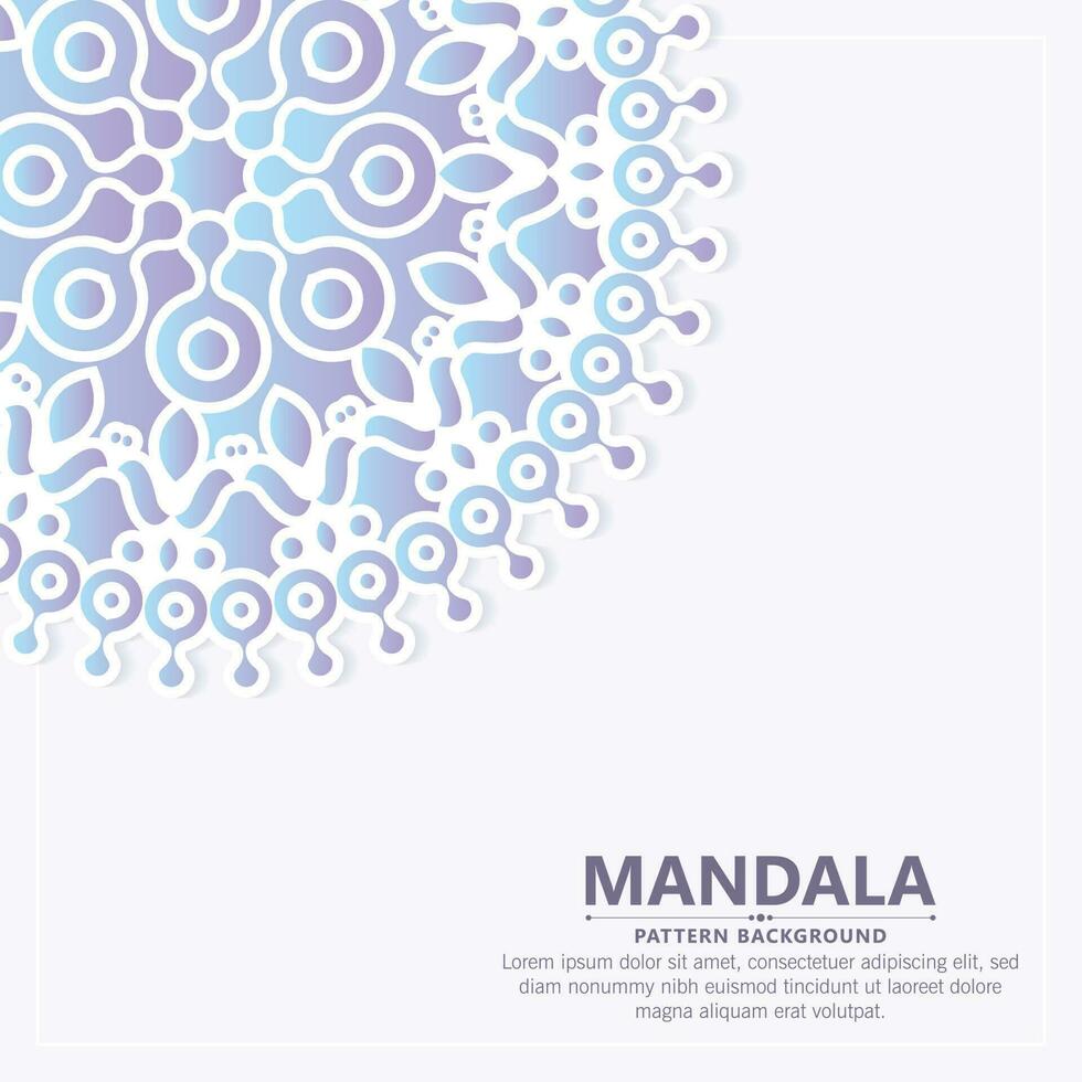 fond de mandala décoratif coloré vecteur