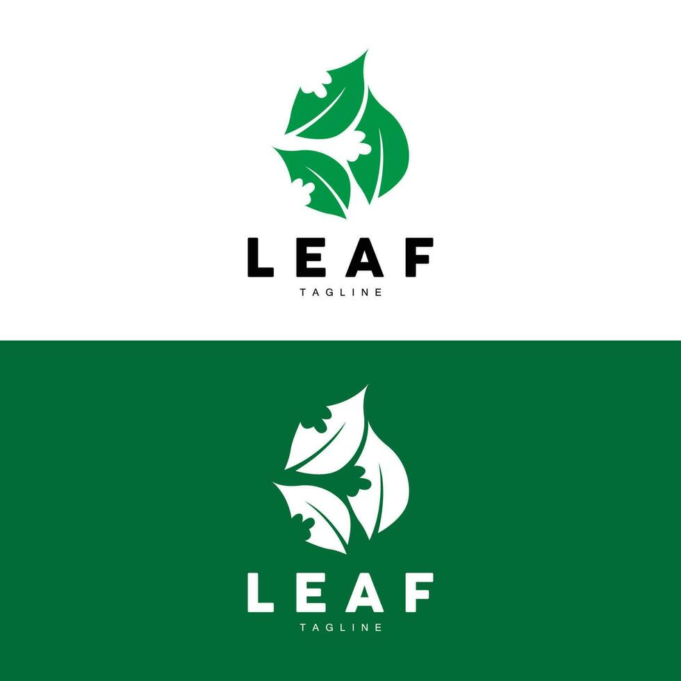 vert feuille logo, écologie Naturel plante vecteur, la nature conception, illustration modèle icône vecteur