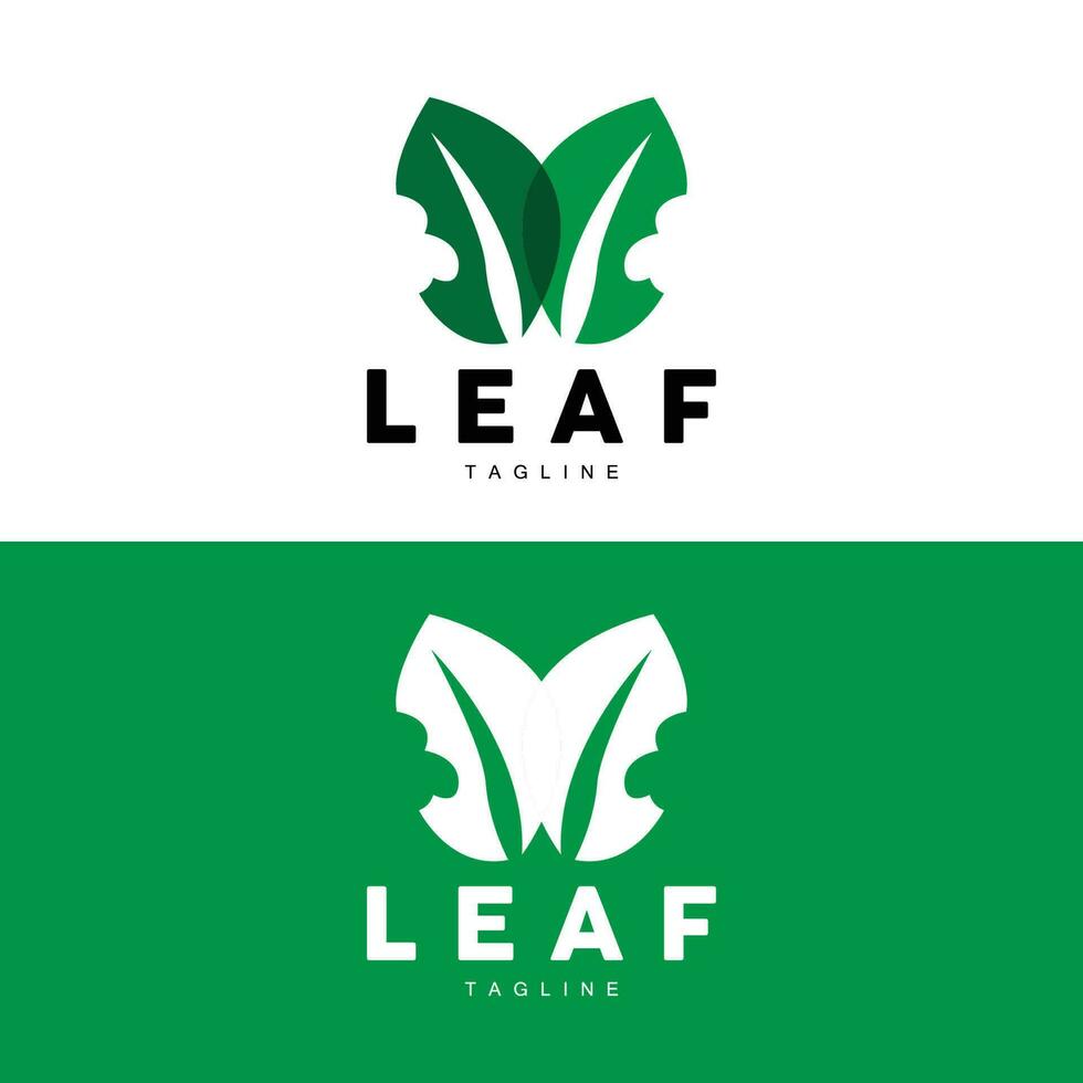 vert feuille logo, écologie Naturel plante vecteur, la nature conception, illustration modèle icône vecteur