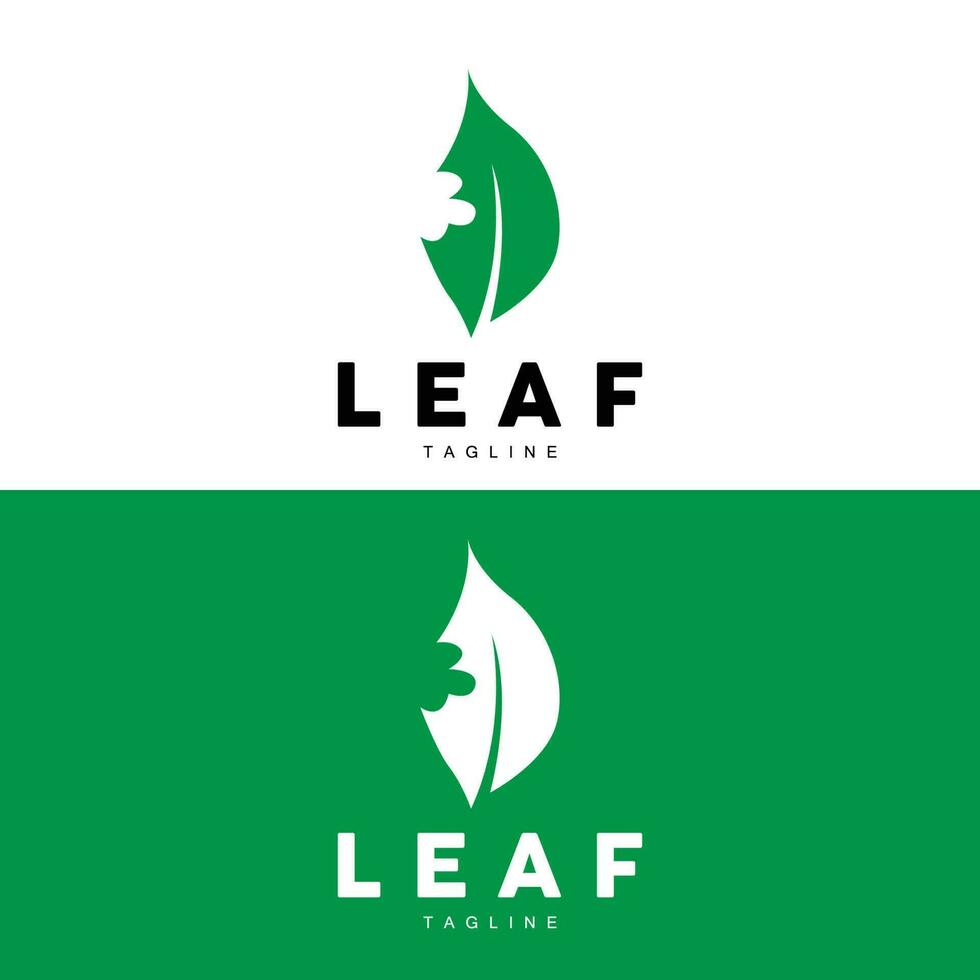 vert feuille logo, écologie Naturel plante vecteur, la nature conception, illustration modèle icône vecteur