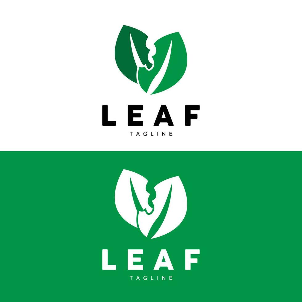 vert feuille logo, écologie Naturel plante vecteur, la nature conception, illustration modèle icône vecteur