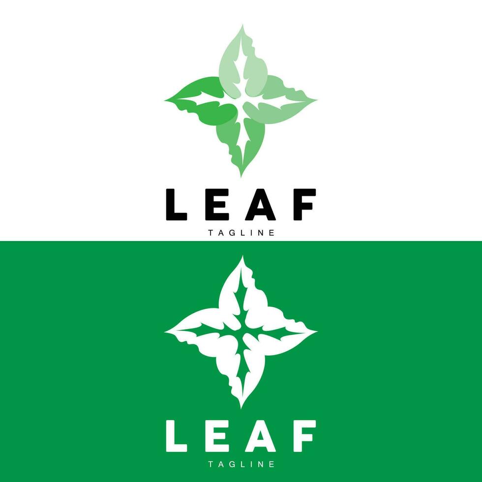 vert feuille logo, écologie Naturel plante vecteur, la nature conception, illustration modèle icône vecteur