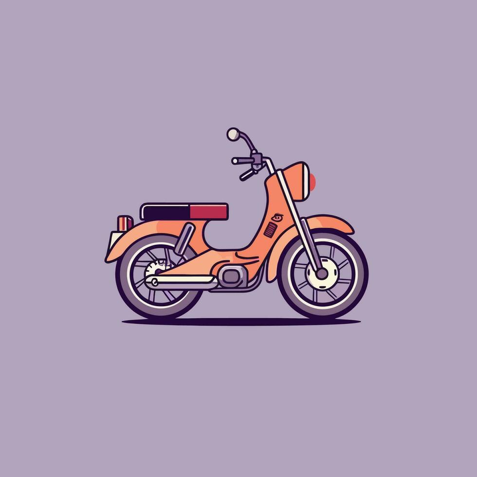 moto vecteur illustration. moto demi visage avec beaucoup détails