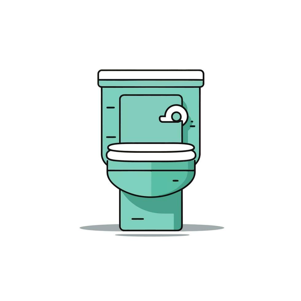 toilette icône. plat illustration de toilette icône pour la toile vecteur