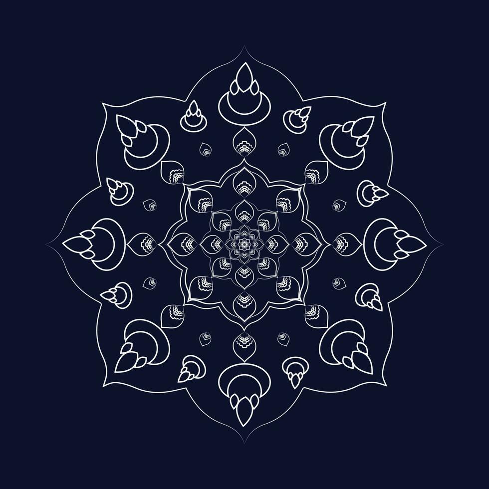 fleur et forme mandala modèle conception pour pro vecteur