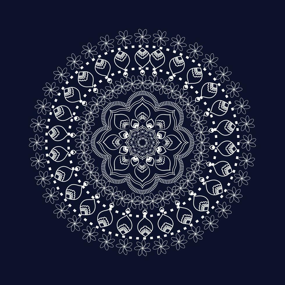 abstrait et Contexte modèle mandala conception vecteur