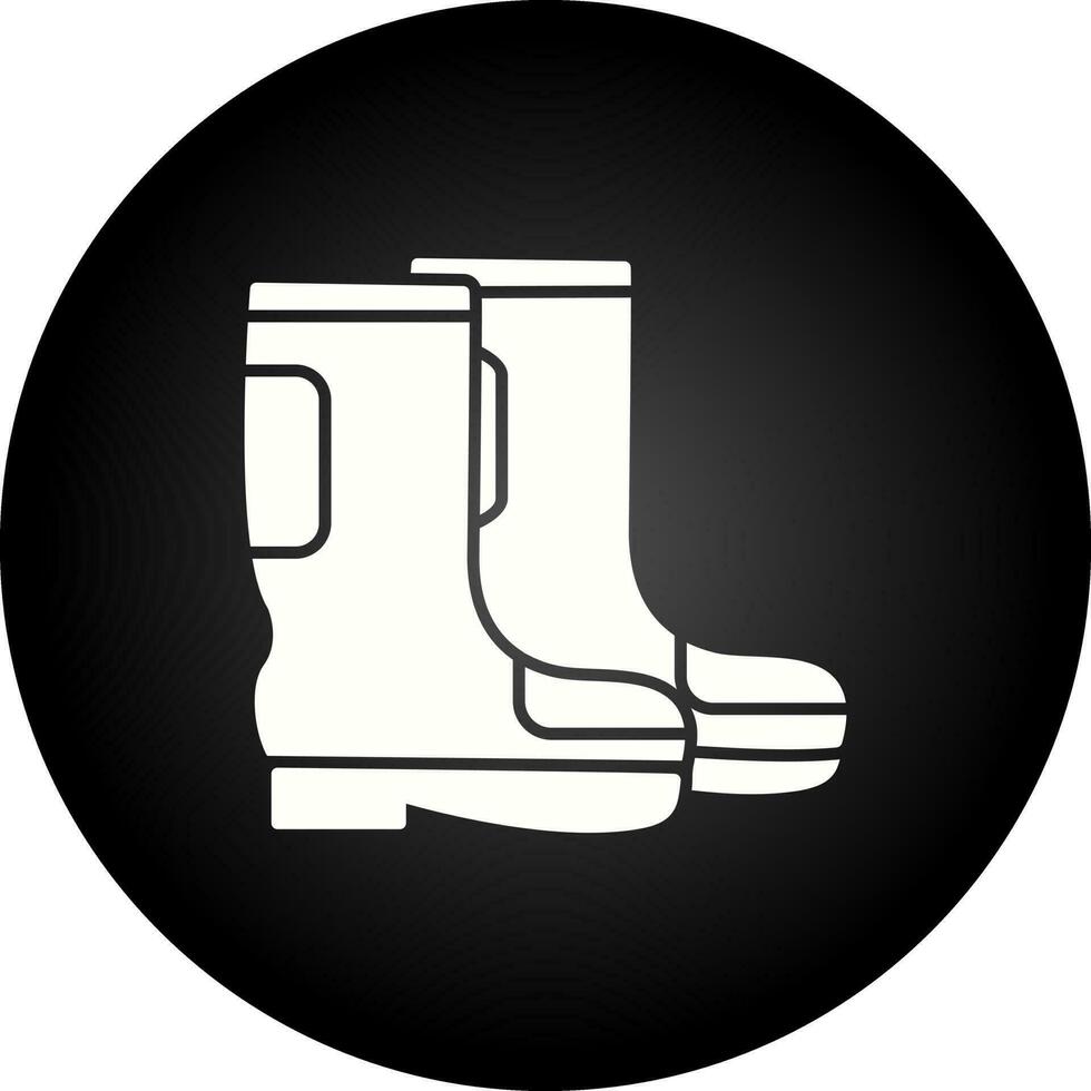 icône de vecteur de bottes de pluie