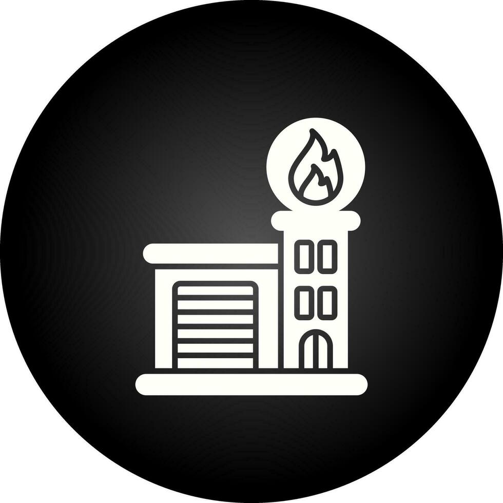 icône de vecteur de caserne de pompiers