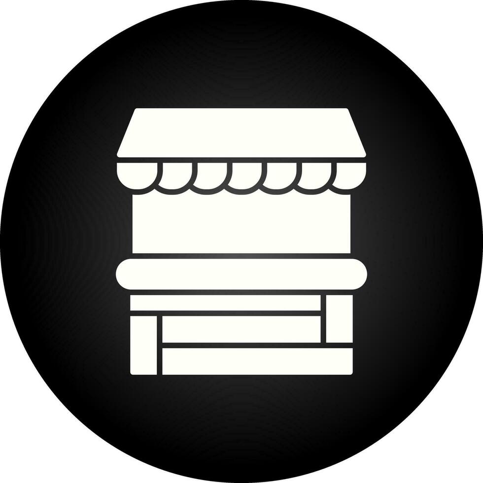 icône de vecteur de stand de nourriture