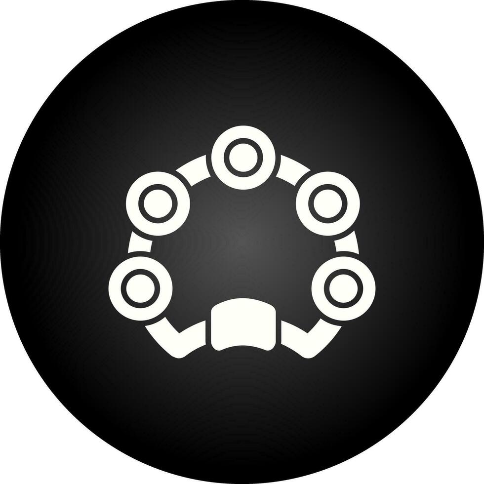 icône de vecteur de tambourin