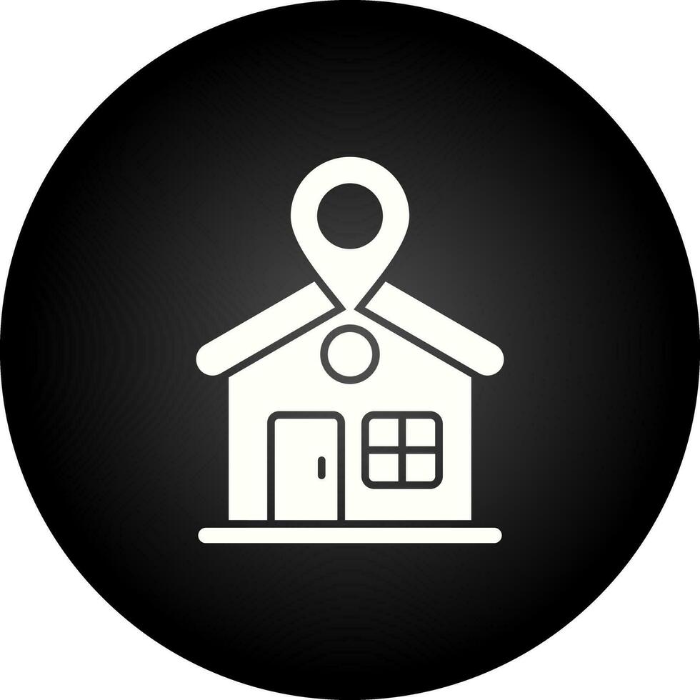 icône de vecteur de localisation de la maison
