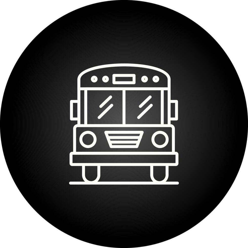 icône de vecteur d'autobus scolaire