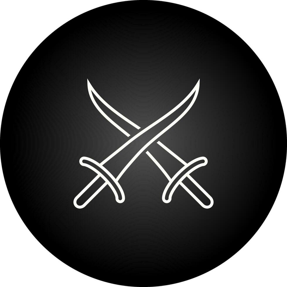 icône de vecteur de combat à l'épée