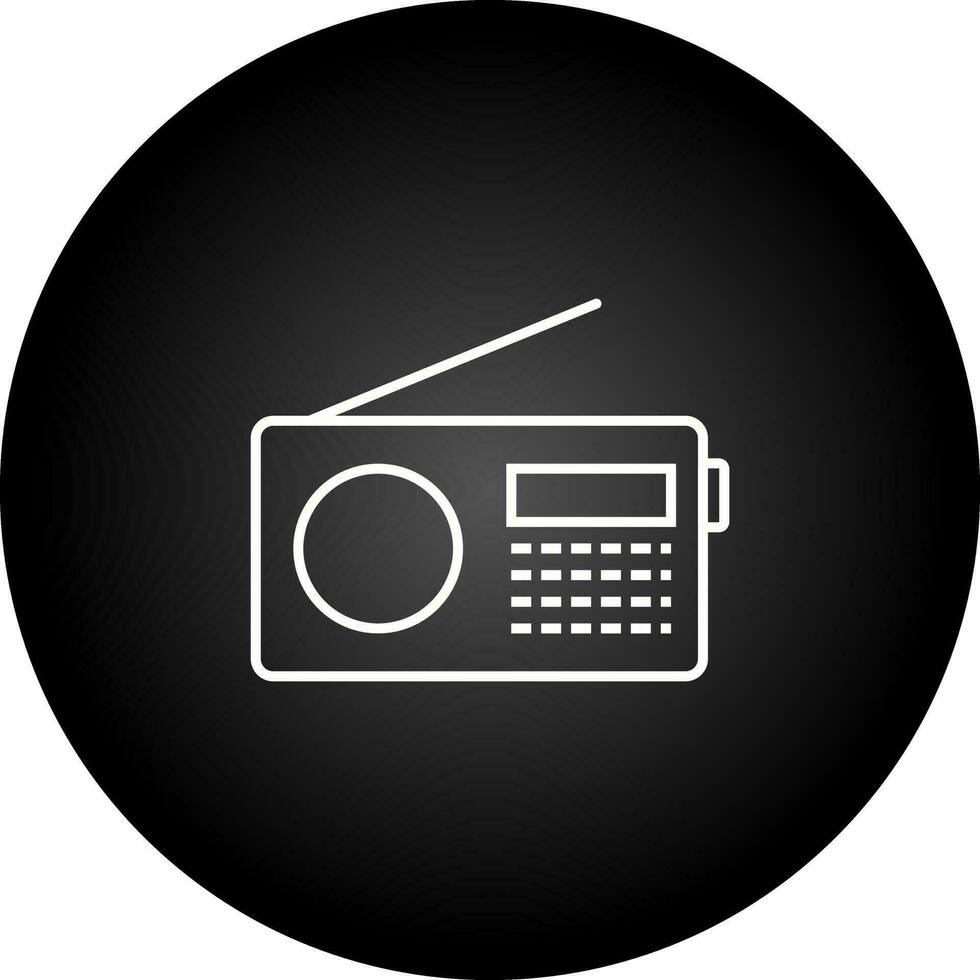 icône de vecteur de poste de radio