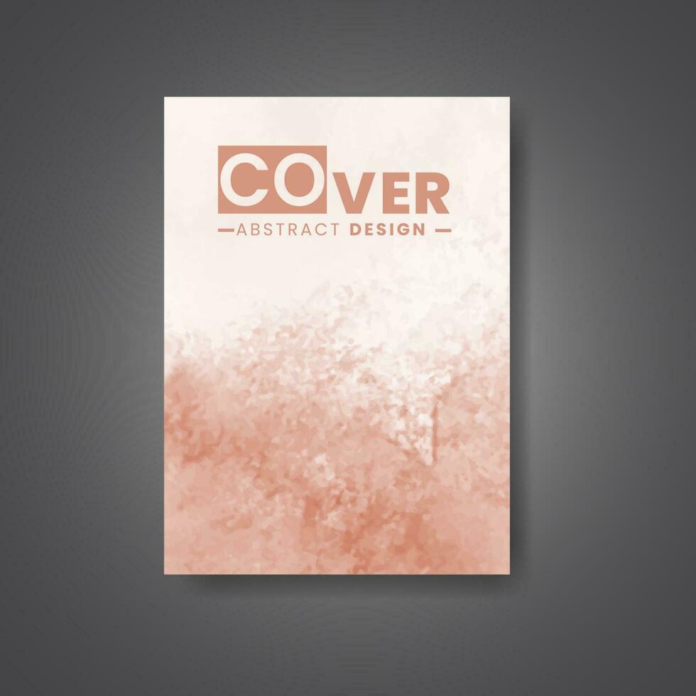 couverture modèle avec aquarelle Contexte. conception pour votre couverture, date, carte postale, bannière, logo. vecteur