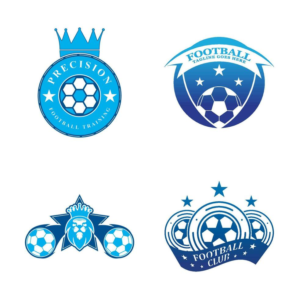 conception d'icône de logo de football et vecteur de symbole