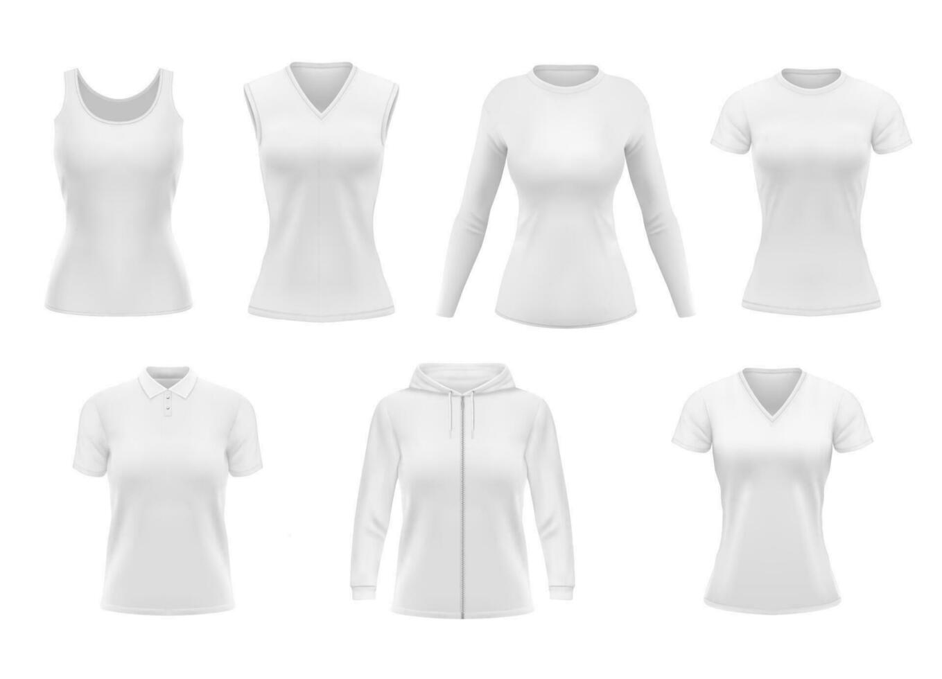 femmes vêtements vecteur T-shirt sweat à capuche et polo conception