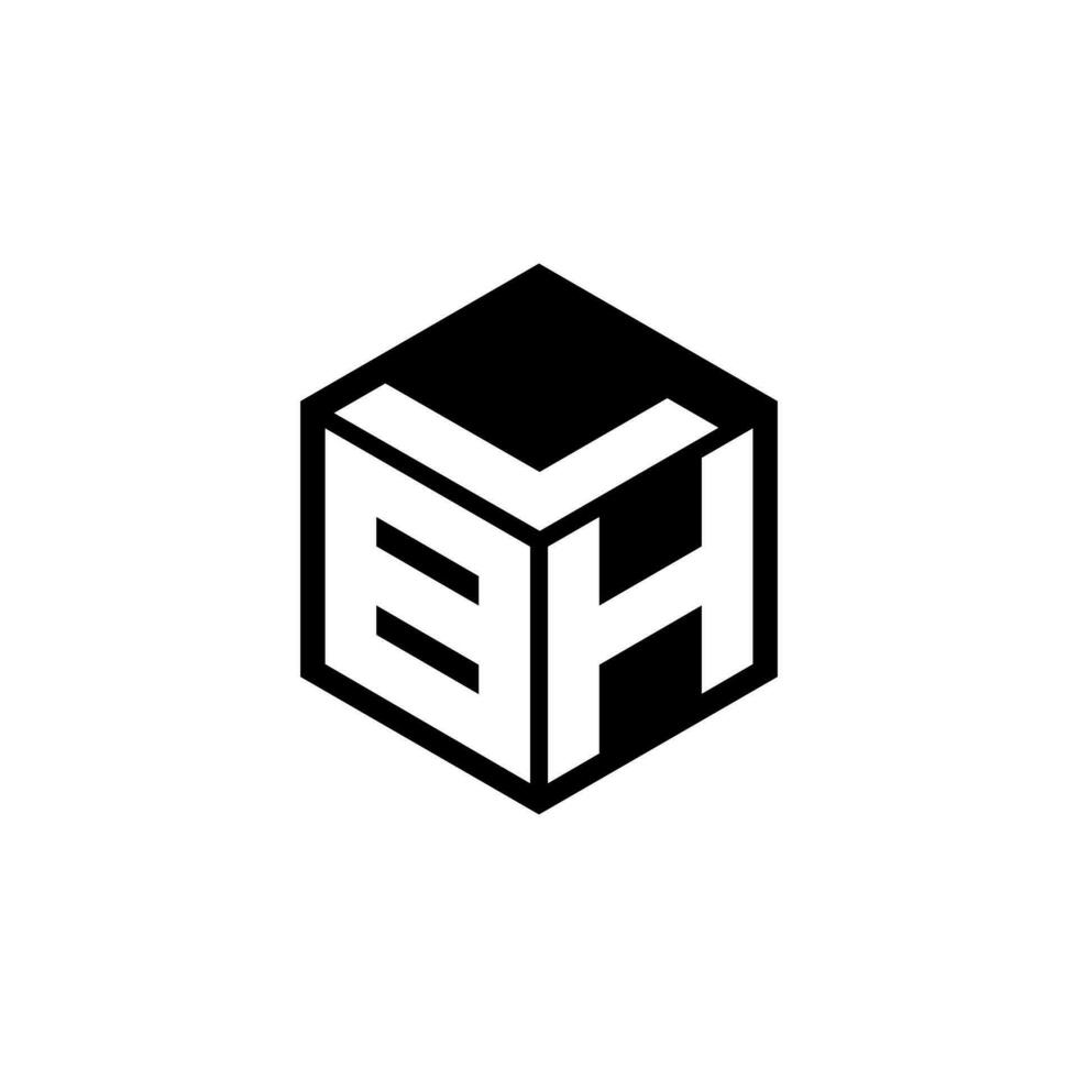 bhl lettre logo conception dans illustration. vecteur logo, calligraphie dessins pour logo, affiche, invitation, etc.